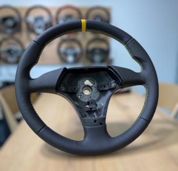 Preview: BMW E36 Lenkrad neu beziehen, BMW E46 Lenkrad Leder, E46 Alcantara Lenkrad, M-Technik Lenkrad beziehen, BMW Lenkrad neu Hannover, Lederlenkrad Reparatur, 3er BMW Lenkrad Aufbereitung